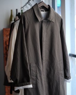 SP / WOOL LINEN / SOUTIEN COLLAR COAT col.Khaki