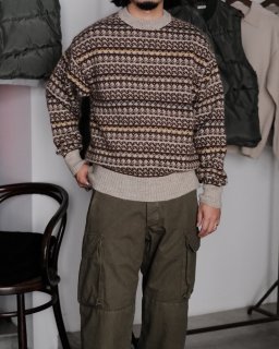 PHIGVEL / FAIR ISLE SWEATER col.Beige