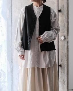 SP / MELTON WOOL / VEST col.Black