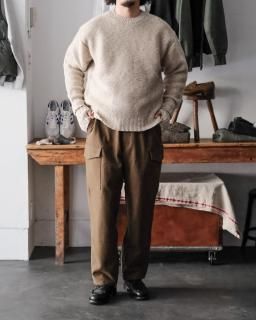 PHIGVEL / DOUBLE CLOTH CARGO TROUSERS col.Olive
