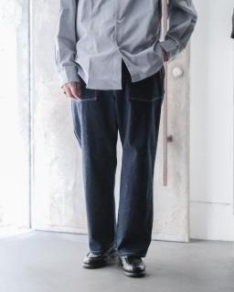 PHIGVEL / MIL DENIM FATIGUE TROUSERS col.Indigo