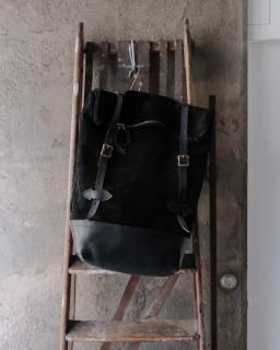 klause / Leather BackPack col.Black