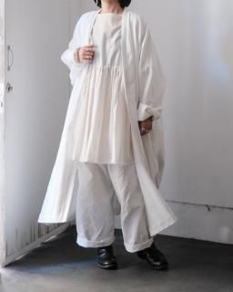 SP / LINEN CANVAS / ROBE col.White
