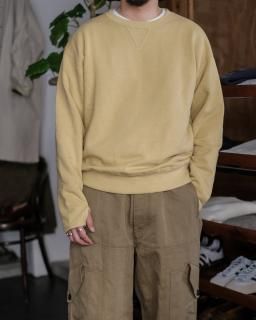 OLDMANS TAILOR / THUMB HOLOE CREW SWEAT col.Yellow