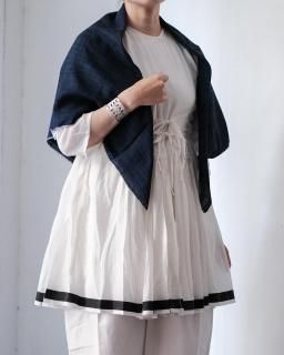 Khadi and Co / Silk Scarf (Handwoven Silk) col.Dark Indigo