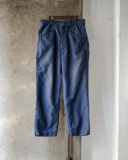 OLDMAN'S TAILOR / MOLESKIN BUCKLE PANTS col.Navy