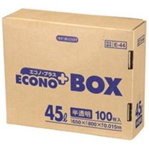 ʤޤȤܥ˥ѥå Υץ饹BOX E-44 ȾƩ 45L 100ڡ5åȡ