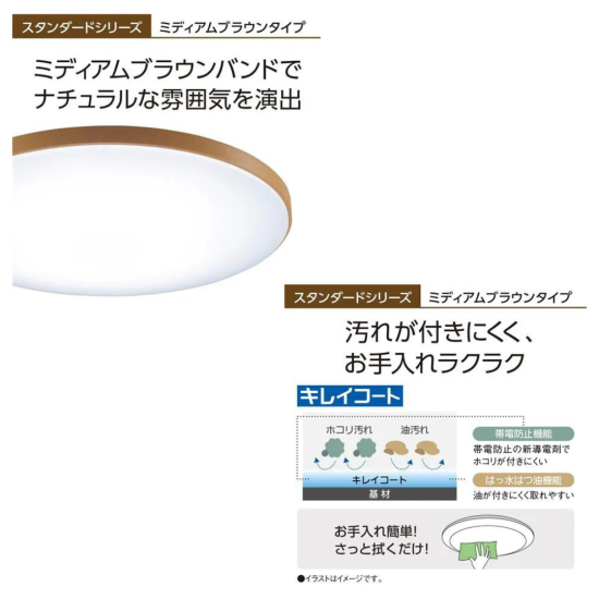 パナソニック LEDシーリングライト 調光調色 12畳 木目調ミディアムブラウン仕上げ おまかせモード搭載(光色を自動で切替) 文字くっきり光搭載  安心の日本製 HH-CG1232A - WICEL