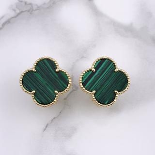 クローバー　マカライト　リング クローバー マカライト リング