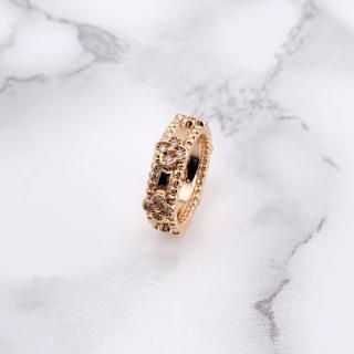 クローバーリング 15mm（マラカイト） - AR JEWELRY