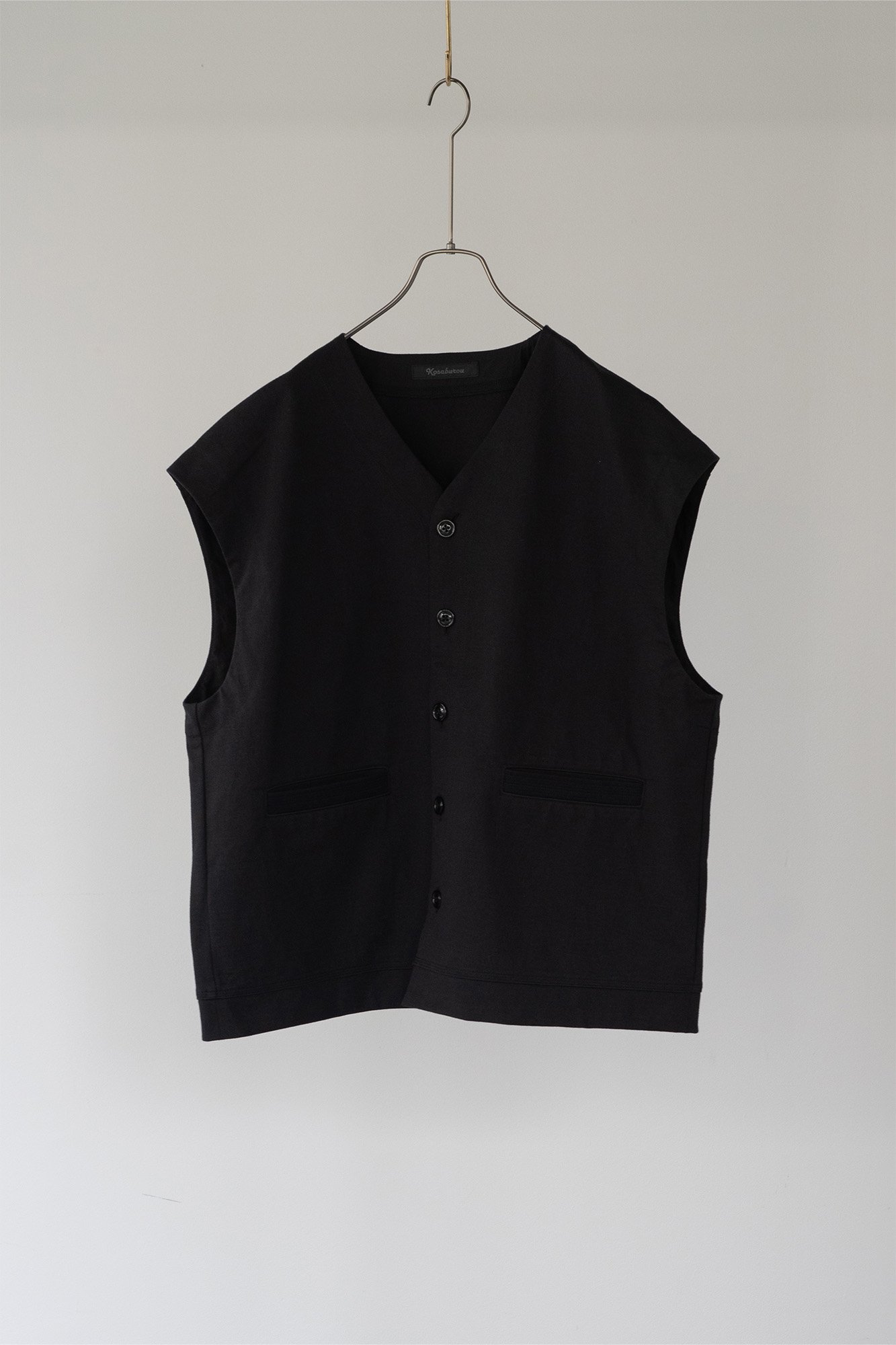 HEAVY-WEIGHT 30/3 V-NECK FRONTOPEN VEST