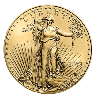 2023アメリカ『ゴールドイーグル』1オンス（33.9g）地金型金貨 カプセルケース付 新品