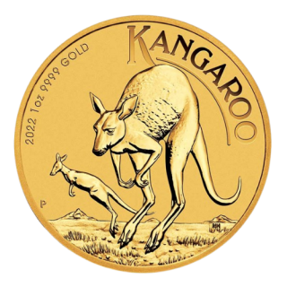 2022オーストラリア『カンガルー』1オンス（31.1g）地金型金貨 カプセルケース付 新品