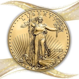 2023アメリカ『ゴールドイーグル』1/2オンス 地金型金貨 カプセルケース付 新品