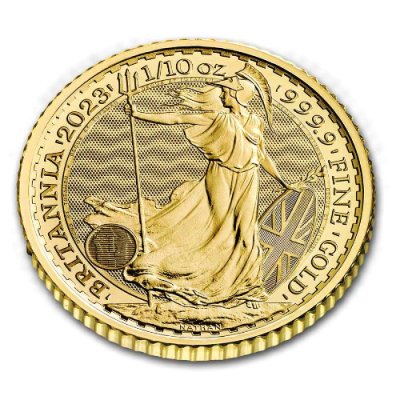 ブリタニア金貨　2023年　1/10 コインカプセル付き