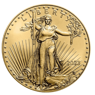 2023アメリカ『ゴールドイーグル』1/10オンス 地金型金貨 カプセルケース付 新品