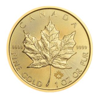 2022 カナダ『ゴールドメイプル』1オンス（31.1g）地金型金貨 カプセルケース付 新品