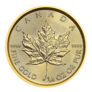 2022カナダ『ゴールドメイプル』1/4オンス（7.75g）地金型金貨 カプセルケース付 新品