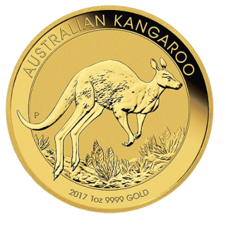 2017オーストラリア『ゴールドカンガルー』1オンス（31.1g）地金型金貨 カプセルケース付 新品