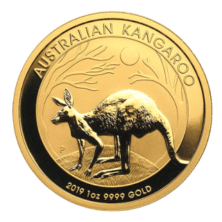 2019オーストラリア『ゴールドカンガルー』1オンス（31.1g）地金型金貨 カプセルケース付 新品