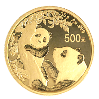 2021中国『ゴールドパンダ』30g 地金型金貨 カプセルケース付 新品未使用