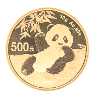 2020中国『ゴールドパンダ』30g 地金型金貨 カプセルケース付 新品未使用