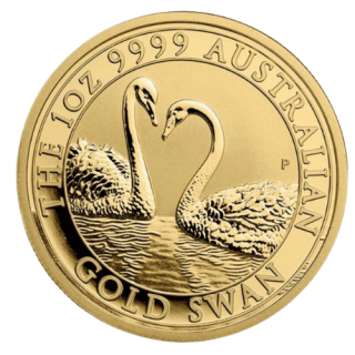 2022 オーストラリア『スワン』 1オンス 地金型金貨 クリアケース付 新品未使用 