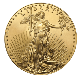 2010 アメリカ『ゴールドイーグル』 1オンス 地金型金貨 クリアケース付 新品未使用  