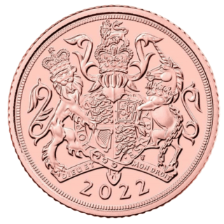 2022 イギリス  ハーフソブリン金貨  地金金貨 クリアケース付 新品未使用 