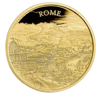 2022 イギリス『ローマの景色』1オンス プルーフ金貨 専用箱入り 新品未使用  