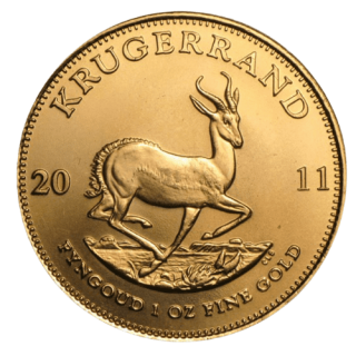 2011南アフリカ『クルーガー』1オンス 地金型金貨 クリアケース付 新品未使用 