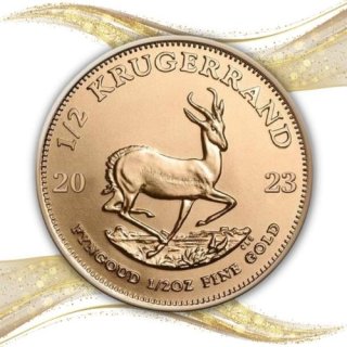 2023 南アフリカ『クルーガー』1/2オンス 地金型金貨 クリアケース付 新品未使用 