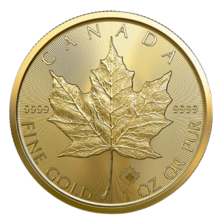 2023 カナダ メイプルリーフ 1オンス 地金型金貨 クリアケース付 新品未使用  