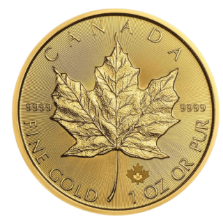 2020 カナダ メイプルリーフ 1オンス 地金型金貨 クリアケース付 新品未使用  