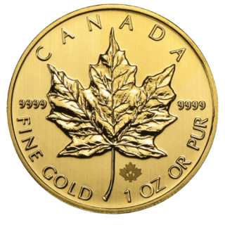 2013 カナダ メイプルリーフ 1オンス 地金型金貨 クリアケース付 新品未使用  