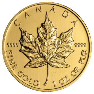 2012 カナダ メイプルリーフ 1オンス 地金型金貨 クリアケース付 新品未使用  