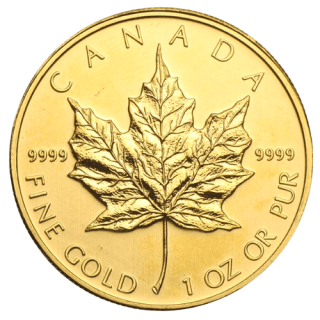2011 カナダ メイプルリーフ 1オンス 地金型金貨 クリアケース付 新品未使用  