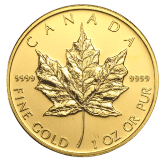2009 カナダ メイプルリーフ 1オンス 地金型金貨 クリアケース付 新品未使用  