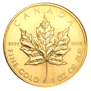 2003 カナダ メイプルリーフ 1オンス 地金型金貨 クリアケース付 新品未使用  