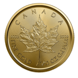 2023 カナダ メイプルリーフ 1/10オンス 地金型金貨 クリアケース付 新品未使用  