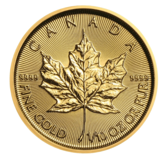 2020 カナダ メイプルリーフ 1/10オンス 地金型金貨 クリアケース付 新品未使用  