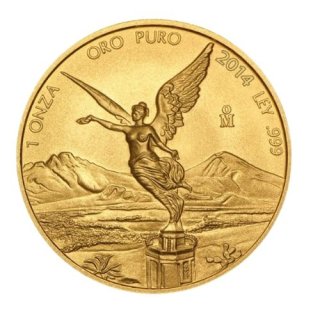 2014 メキシコ リベルタード金貨 1オンス 地金型 新品 クリアケース付