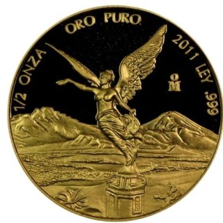 2011 メキシコ リベルタード金貨 1/2オンス プルーフ 新品 クリアケース付