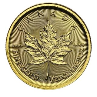 2016 カナダ メイプルリーフ 1/20オンス 地金型金貨 クリアケース付 新品未使用  