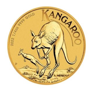 2022 オーストラリア カンガルー金貨   1/4オンス プルーフ金貨  専用箱入り 新品未使用  