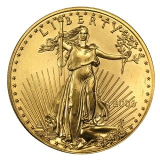 2006 アメリカ『ゴールドイーグル』 1オンス 地金型金貨 クリアケース付 新品未使用  
