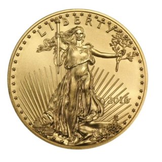2016 アメリカ『ゴールドイーグル』 1オンス 地金型金貨 クリアケース付 新品未使用  