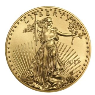 2017 アメリカ『ゴールドイーグル』 1オンス 地金型金貨 クリアケース付 新品未使用  