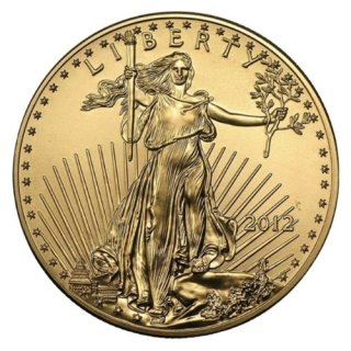 2012 アメリカ『ゴールドイーグル』 1オンス 地金型金貨 クリアケース付 新品未使用  