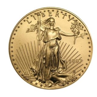 1997 アメリカ『ゴールドイーグル』 1オンス 地金型金貨 クリアケース付 新品未使用  